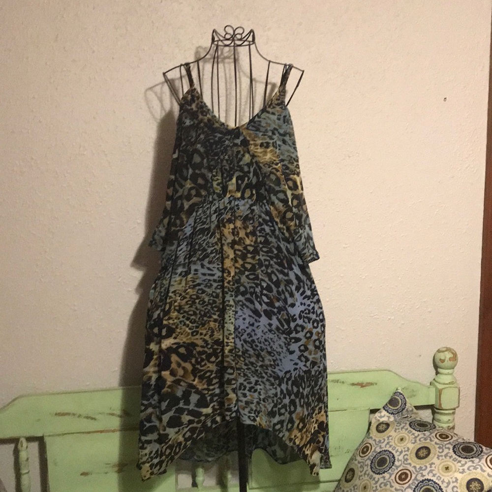 Pink dot leopard dress!